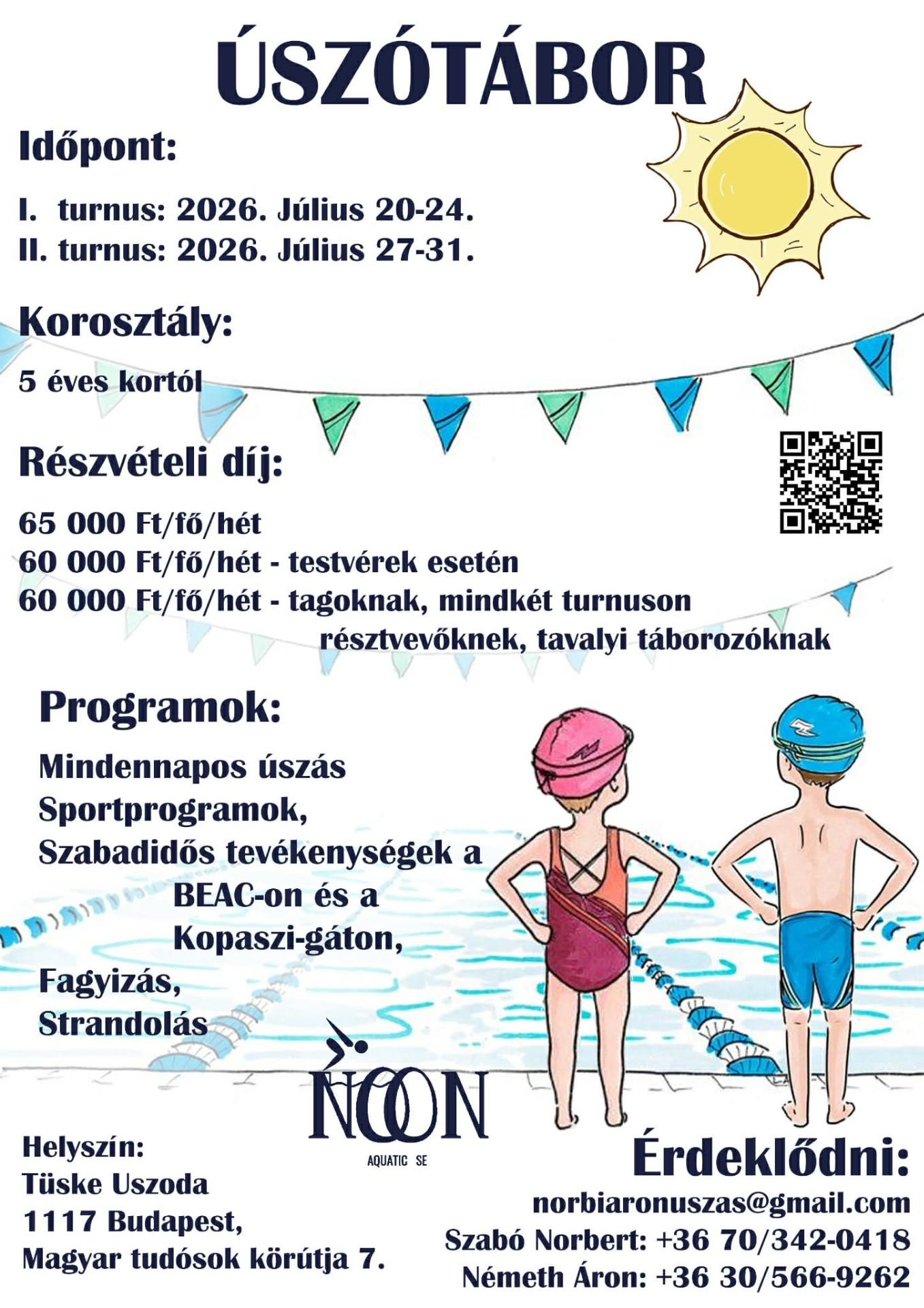 Nyári Úszótábor 2026